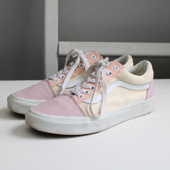 Vans Old Skool Pastel Color Block Sneakers VN0007NTBS5 Size 10 W / 8.5 M - Picture 2 of 7